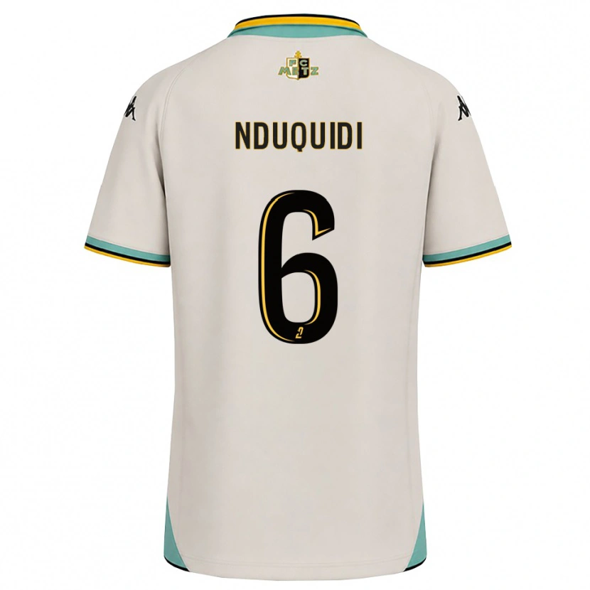 Danxen Hombre Camiseta Joseph Nduquidi #6 Blanco Floral Negro 2ª Equipación 2026/27 La Camisa
