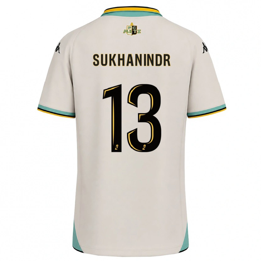 Danxen Hombre Camiseta Suparith Sukhanindr #13 Blanco Floral Negro 2ª Equipación 2026/27 La Camisa