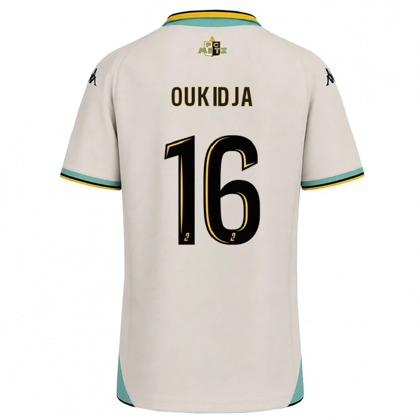 Danxen Hombre Camiseta Alexandre Oukidja #16 Blanco Floral Negro 2ª Equipación 2026/27 La Camisa