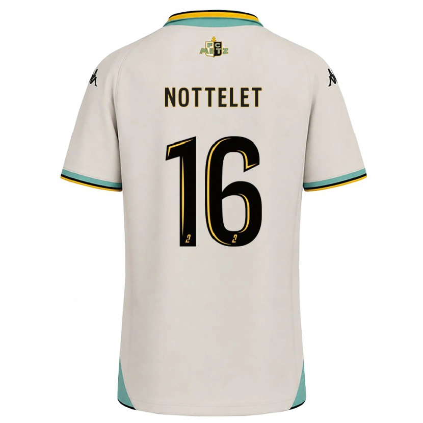 Danxen Hombre Camiseta Gillian Nottelet #16 Blanco Floral Negro 2ª Equipación 2026/27 La Camisa
