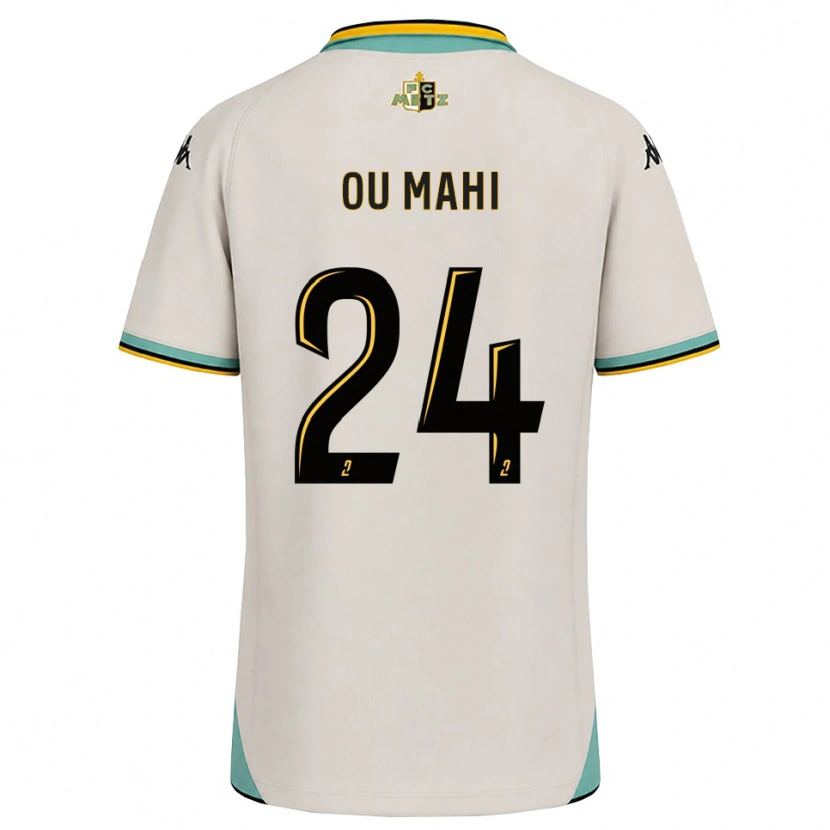 Danxen Hombre Camiseta Inès Ou Mahi #24 Blanco Floral Negro 2ª Equipación 2026/27 La Camisa