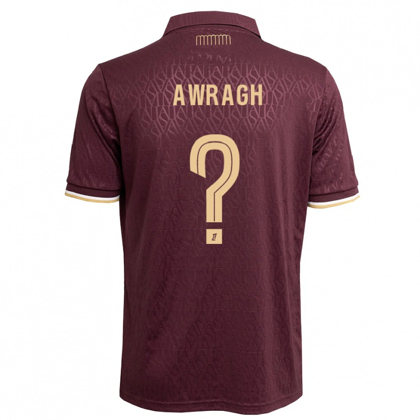 Danxen Hombre Camiseta Soufian Awragh #0 Rojo Marrón Arena 2ª Equipación 2026/27 La Camisa