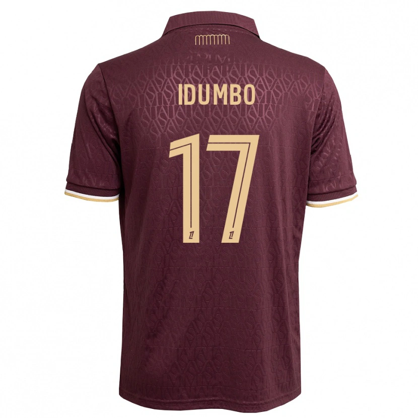 Danxen Hombre Camiseta Stanis Idumbo #17 Rojo Marrón Arena 2ª Equipación 2026/27 La Camisa
