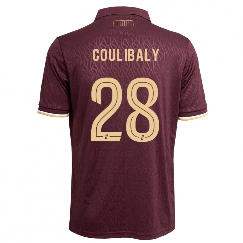 Danxen Hombre Camiseta Mamadou Coulibaly #28 Rojo Marrón Arena 2ª Equipación 2026/27 La Camisa