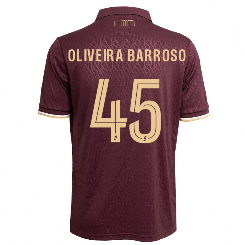 Danxen Hombre Camiseta Mickael Oliveira Barroso #45 Rojo Marrón Arena 2ª Equipación 2026/27 La Camisa