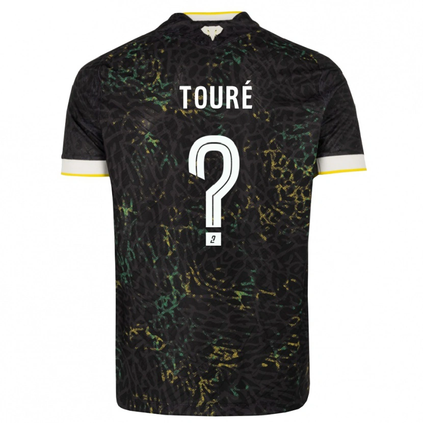 Danxen Hombre Camiseta Sankoumba Touré #0 Negro Blanco Amarillo 2ª Equipación 2026/27 La Camisa