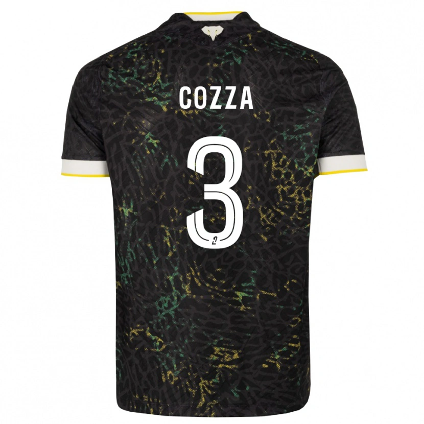 Danxen Hombre Camiseta Nicolas Cozza #3 Negro Blanco Amarillo 2ª Equipación 2026/27 La Camisa