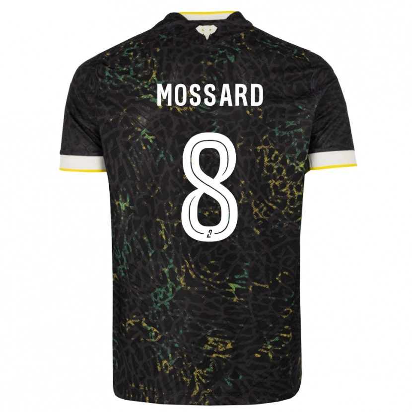 Danxen Hombre Camiseta Juliette Mossard #8 Negro Blanco Amarillo 2ª Equipación 2026/27 La Camisa