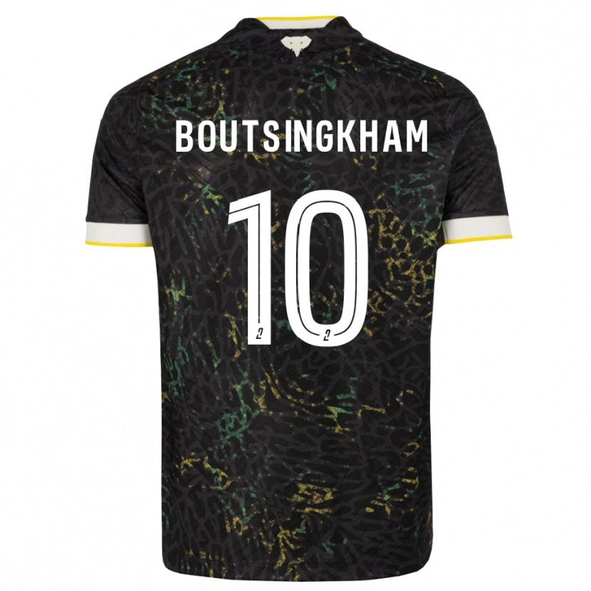 Danxen Hombre Camiseta Hugo Boutsingkham #10 Negro Blanco Amarillo 2ª Equipación 2026/27 La Camisa