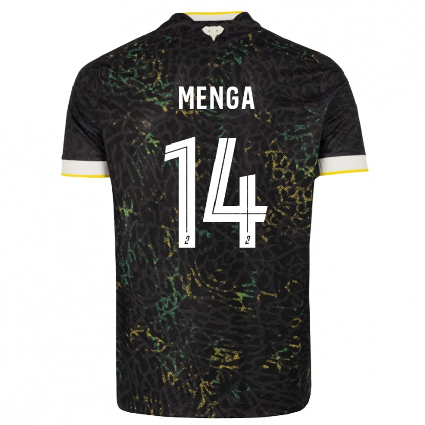 Danxen Hombre Camiseta Marlone Menga #14 Negro Blanco Amarillo 2ª Equipación 2026/27 La Camisa