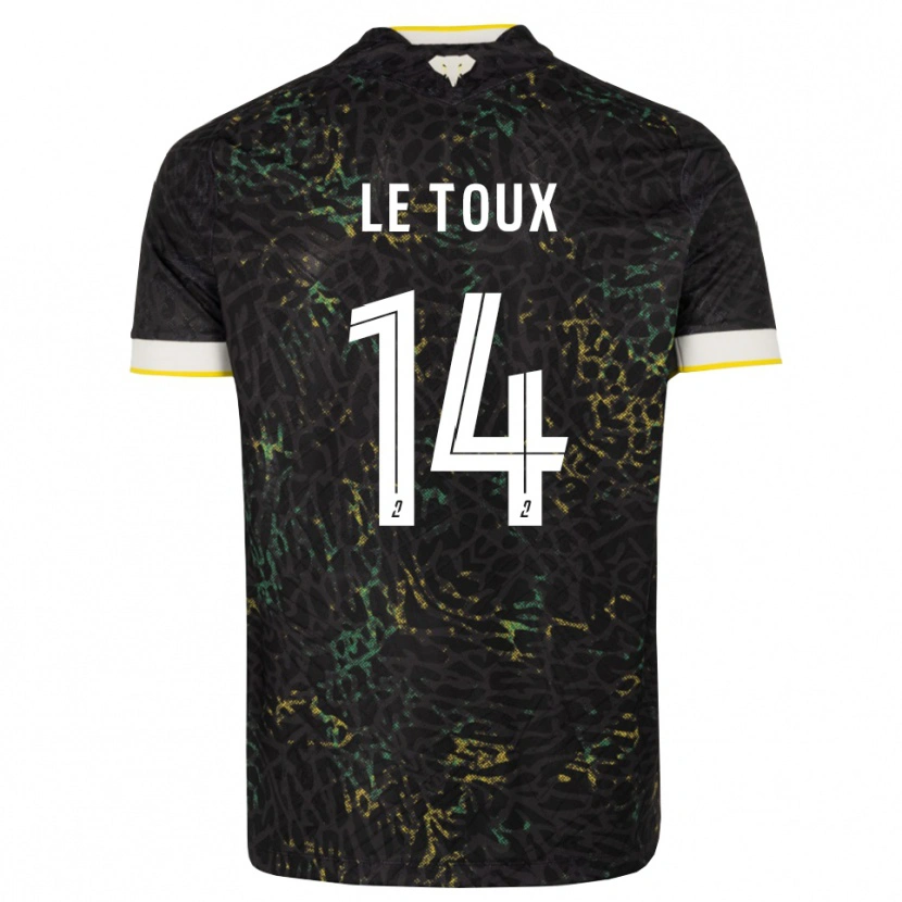 Danxen Hombre Camiseta Many Le Toux #14 Negro Blanco Amarillo 2ª Equipación 2026/27 La Camisa