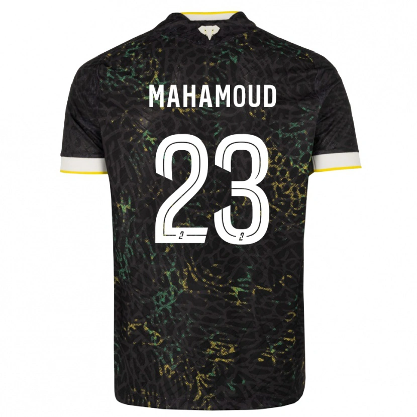 Danxen Hombre Camiseta Adel Mahamoud #23 Negro Blanco Amarillo 2ª Equipación 2026/27 La Camisa