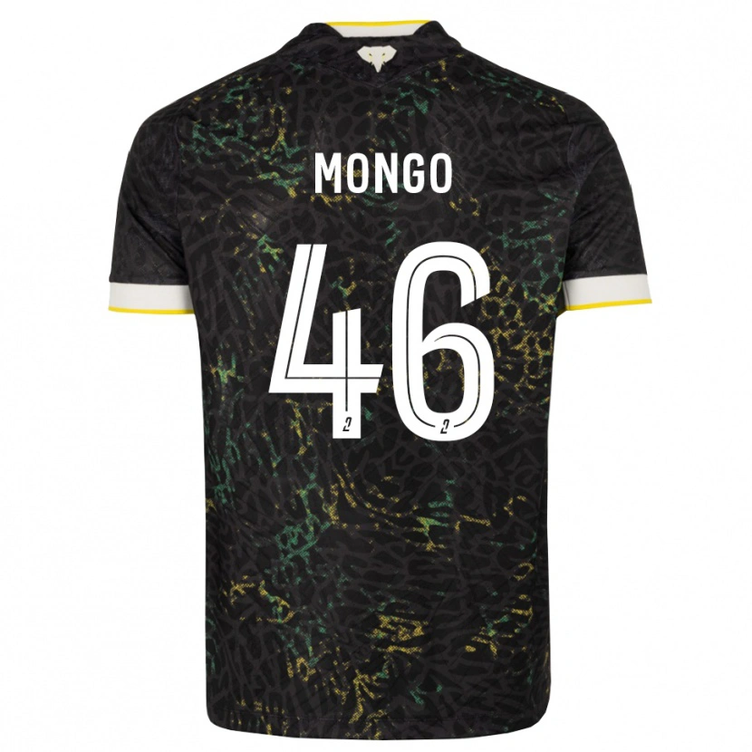 Danxen Hombre Camiseta Enzo Mongo #46 Negro Blanco Amarillo 2ª Equipación 2026/27 La Camisa