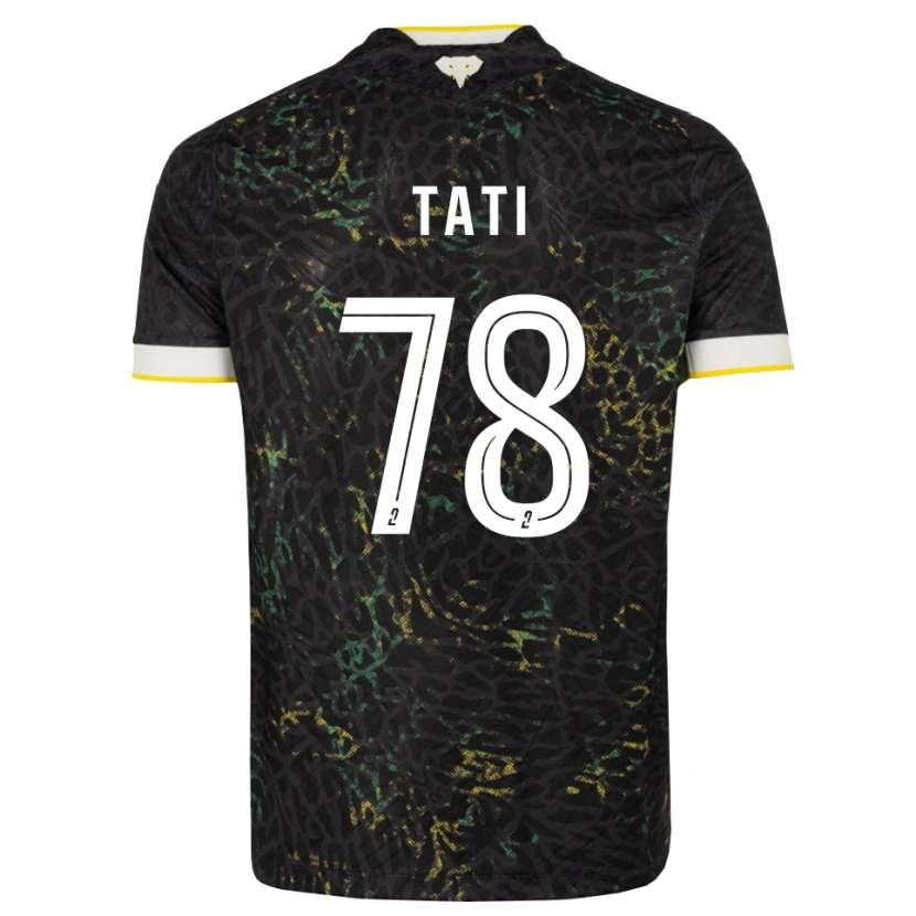 Danxen Hombre Camiseta Tylel Tati #78 Negro Blanco Amarillo 2ª Equipación 2026/27 La Camisa