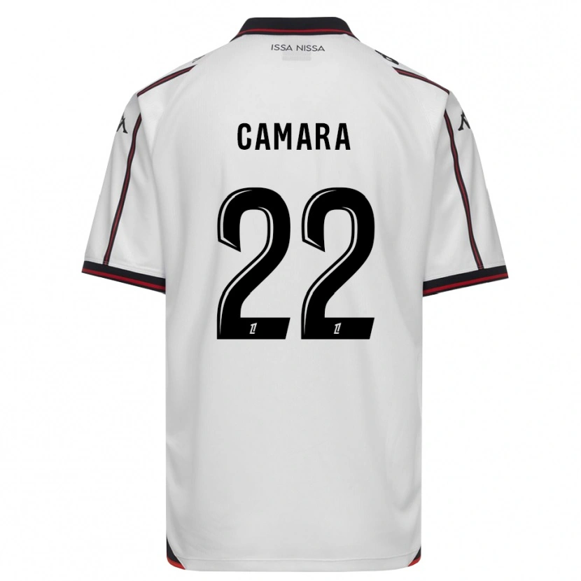Danxen Hombre Camiseta Issiaga Camara #22 Negro Blanco 2ª Equipación 2026/27 La Camisa