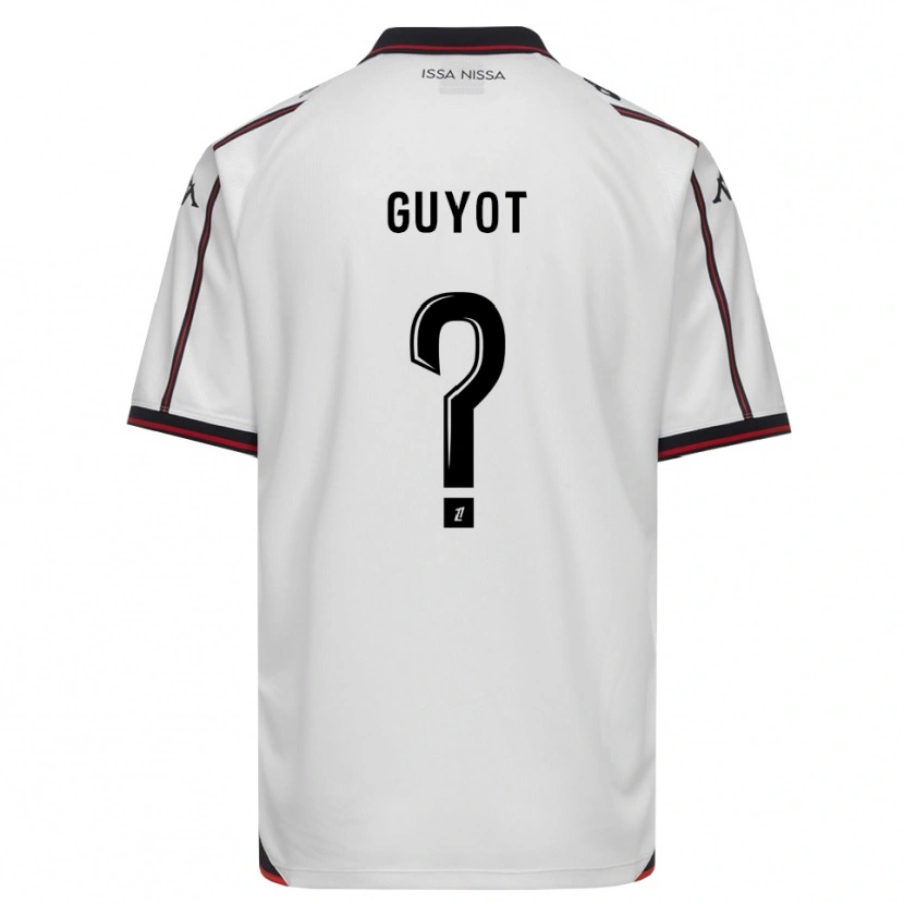 Danxen Hombre Camiseta Loucas Guyot #0 Negro Blanco 2ª Equipación 2026/27 La Camisa