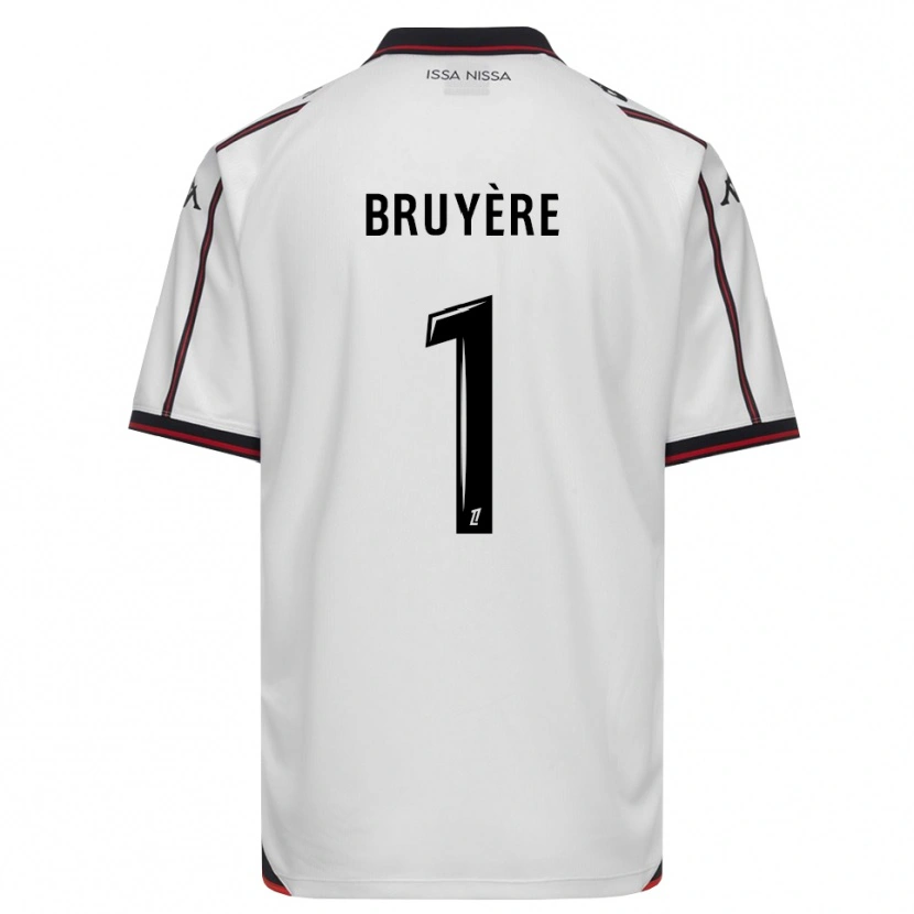 Danxen Hombre Camiseta Théo Bruyère #1 Negro Blanco 2ª Equipación 2026/27 La Camisa