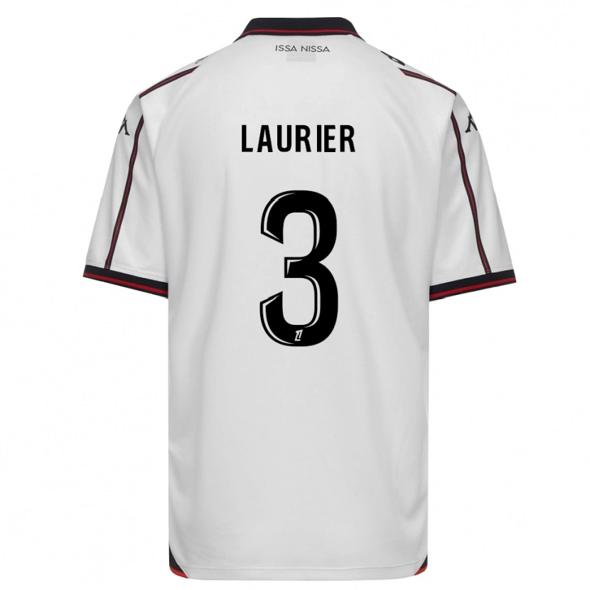 Danxen Hombre Camiseta Estelle Laurier #3 Negro Blanco 2ª Equipación 2026/27 La Camisa
