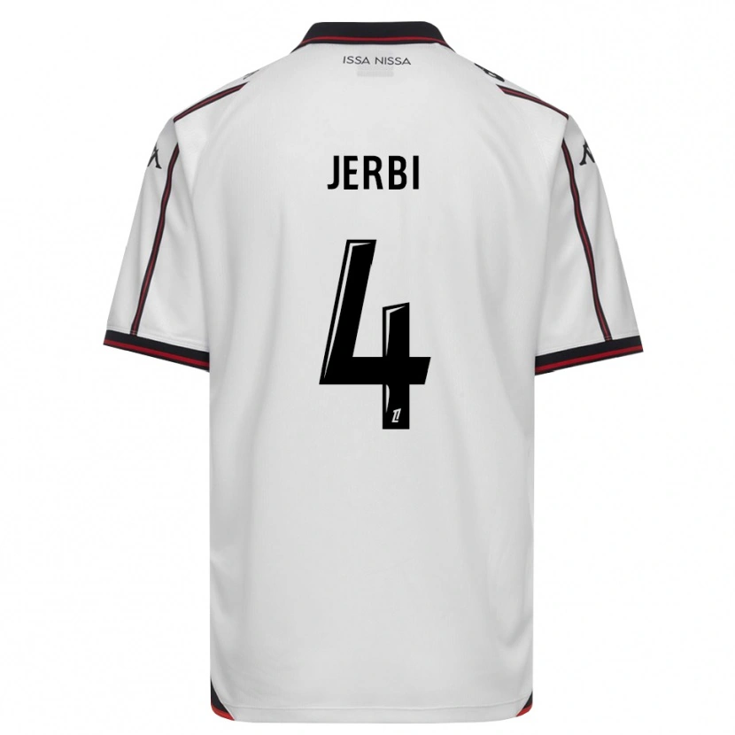 Danxen Hombre Camiseta Rayan Jerbi #4 Negro Blanco 2ª Equipación 2026/27 La Camisa