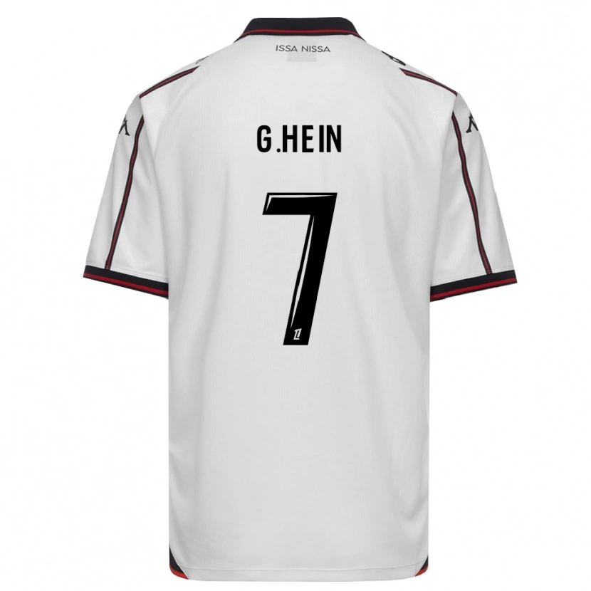 Danxen Hombre Camiseta Gauthier Hein #7 Negro Blanco 2ª Equipación 2026/27 La Camisa