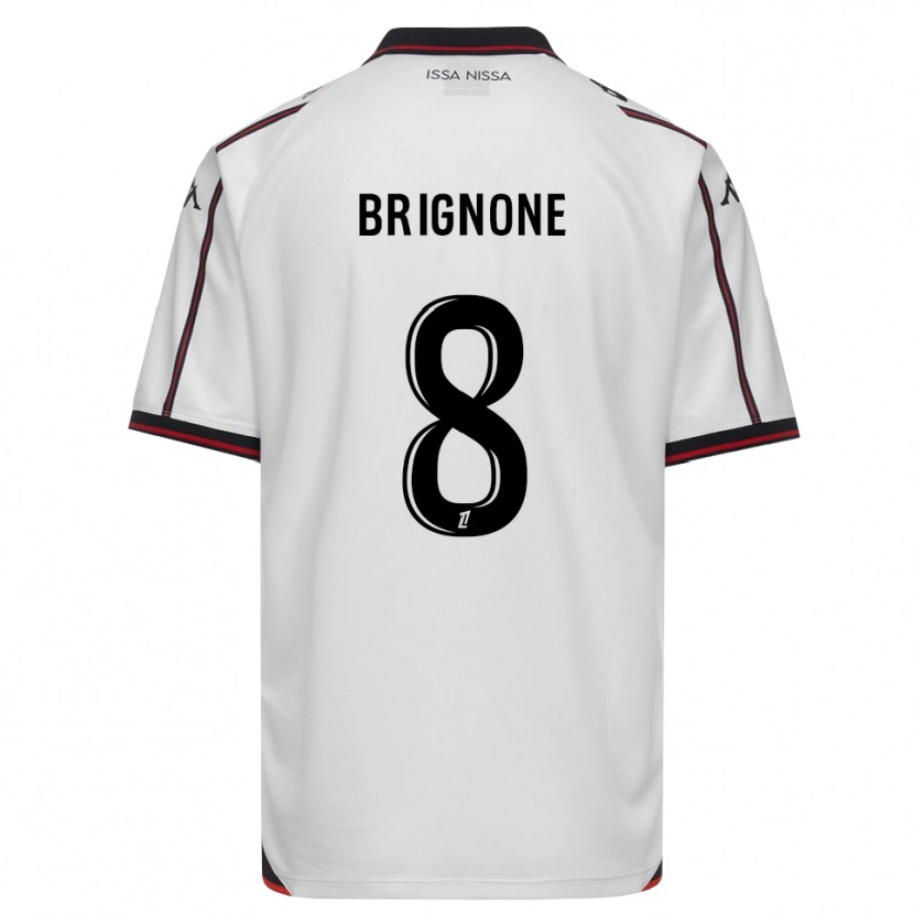 Danxen Hombre Camiseta Millan Brignone #8 Negro Blanco 2ª Equipación 2026/27 La Camisa