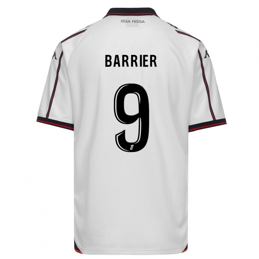 Danxen Hombre Camiseta Inès Barrier #9 Negro Blanco 2ª Equipación 2026/27 La Camisa