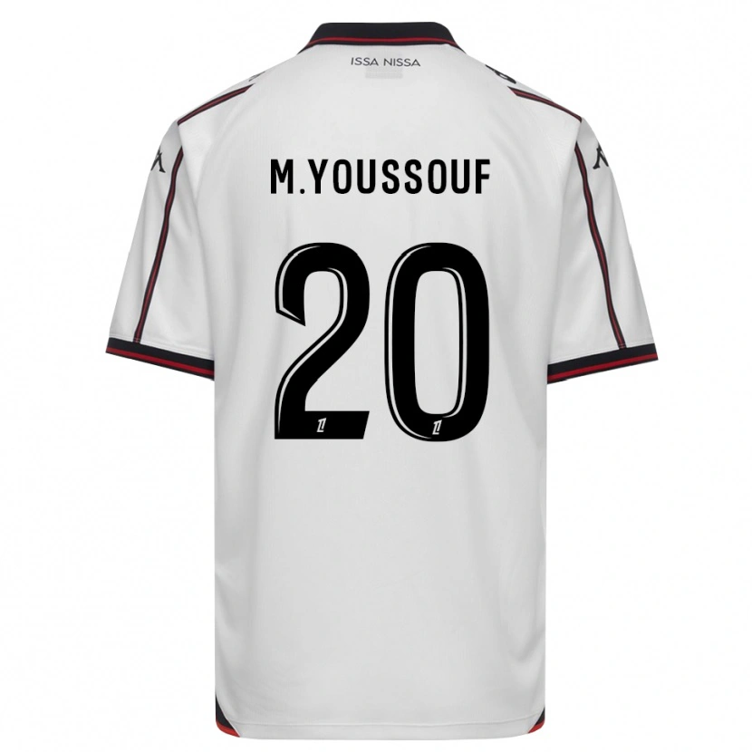 Danxen Hombre Camiseta Mousslim Youssouf #20 Negro Blanco 2ª Equipación 2026/27 La Camisa