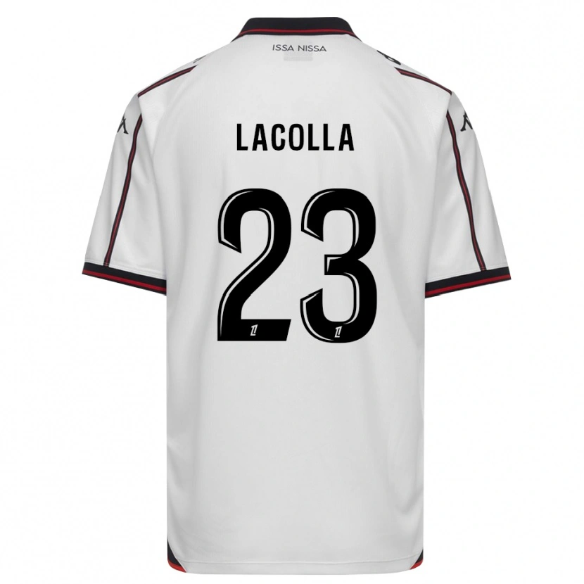Danxen Hombre Camiseta Mellie Lacolla #23 Negro Blanco 2ª Equipación 2026/27 La Camisa