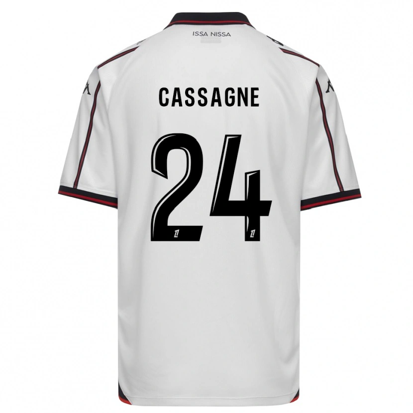 Danxen Hombre Camiseta Léa Cassagne #24 Negro Blanco 2ª Equipación 2026/27 La Camisa