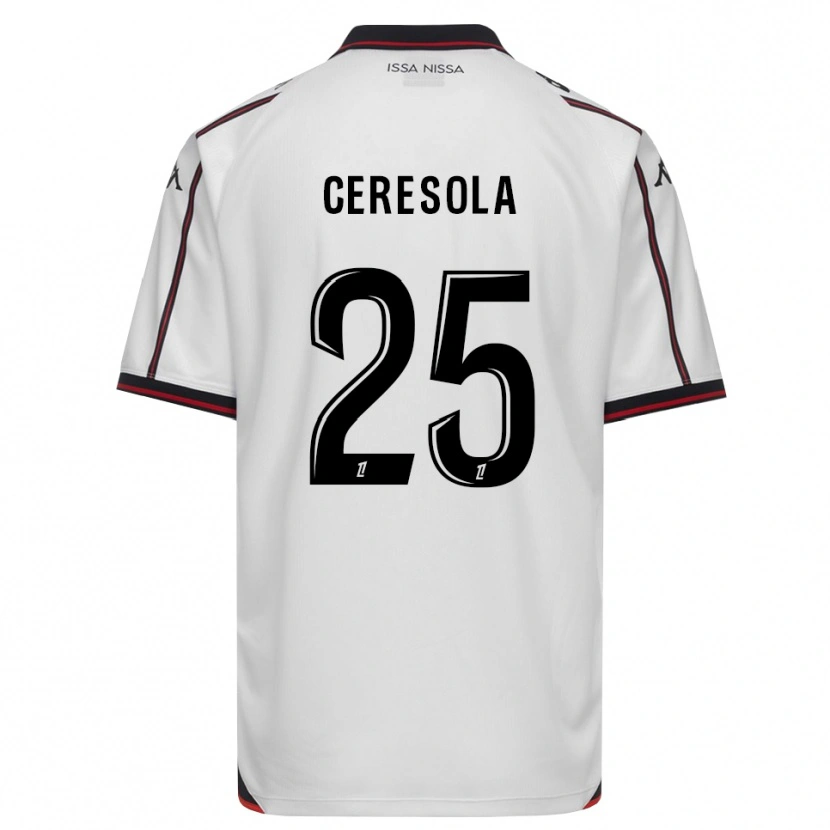 Danxen Hombre Camiseta Manon Ceresola #25 Negro Blanco 2ª Equipación 2026/27 La Camisa