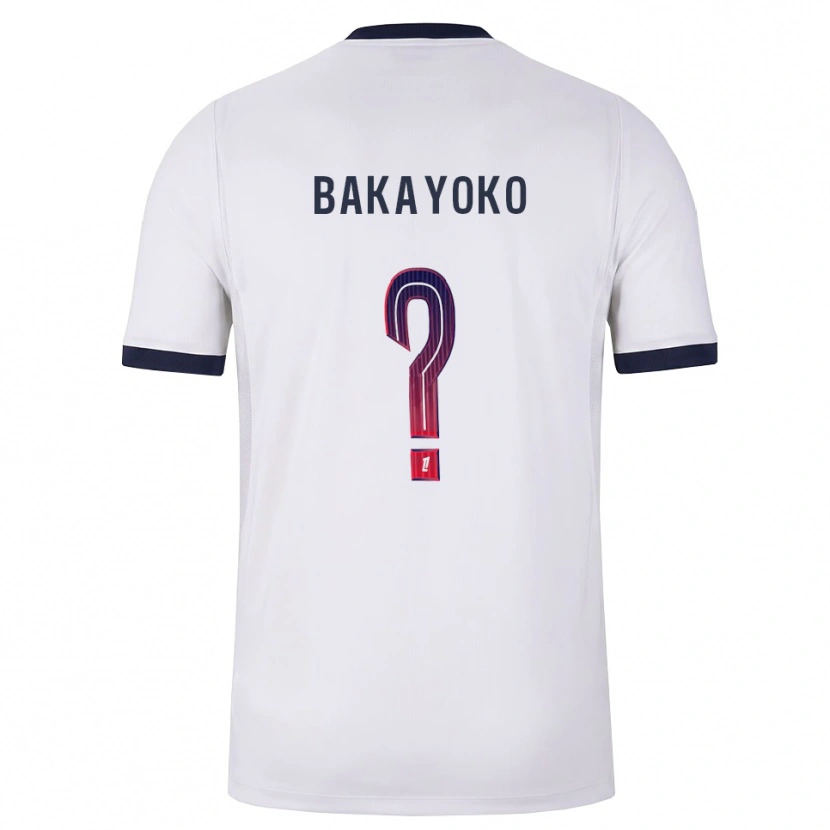 Danxen Hombre Camiseta Ibrahim Bakayoko #0 Blanco Negro Rojo 2ª Equipación 2026/27 La Camisa