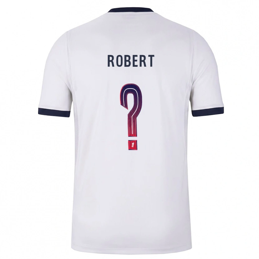 Danxen Hombre Camiseta Laure Robert #0 Blanco Negro Rojo 2ª Equipación 2026/27 La Camisa