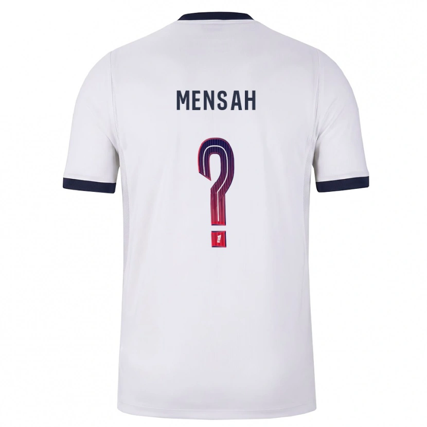 Danxen Hombre Camiseta Isaac Mensah #0 Blanco Negro Rojo 2ª Equipación 2026/27 La Camisa