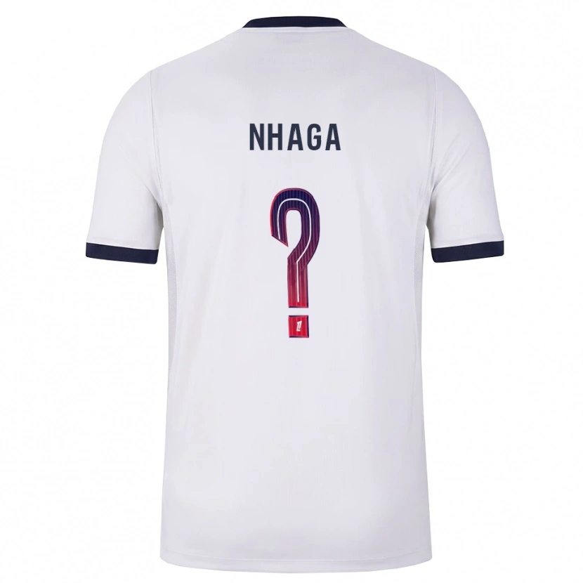 Danxen Hombre Camiseta Serif Nhaga #0 Blanco Negro Rojo 2ª Equipación 2026/27 La Camisa