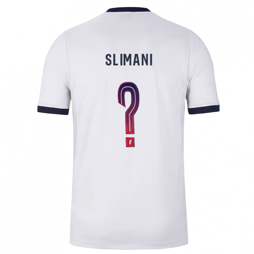 Danxen Hombre Camiseta Yacine Slimani #0 Blanco Negro Rojo 2ª Equipación 2026/27 La Camisa
