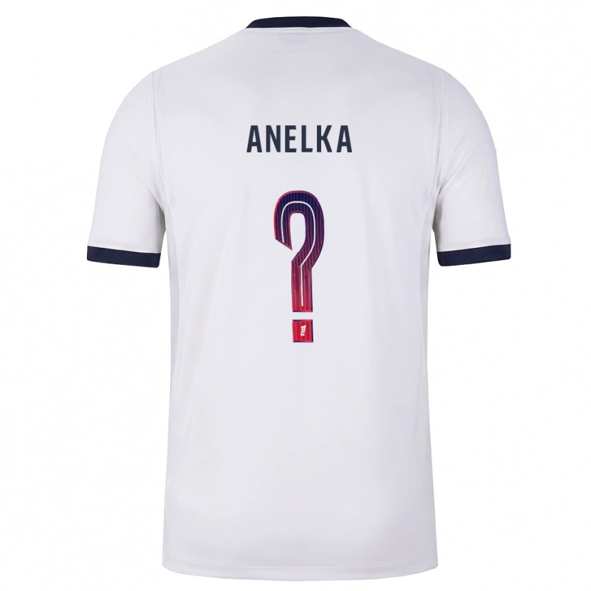 Danxen Hombre Camiseta Kaïs Anelka #0 Blanco Negro Rojo 2ª Equipación 2026/27 La Camisa