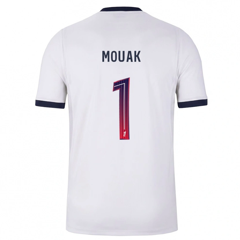 Danxen Hombre Camiseta Adam Mouak #1 Blanco Negro Rojo 2ª Equipación 2026/27 La Camisa