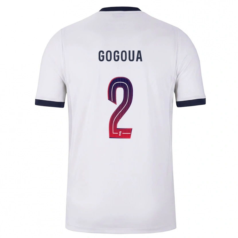 Danxen Hombre Camiseta Valentin Gogoua #2 Blanco Negro Rojo 2ª Equipación 2026/27 La Camisa