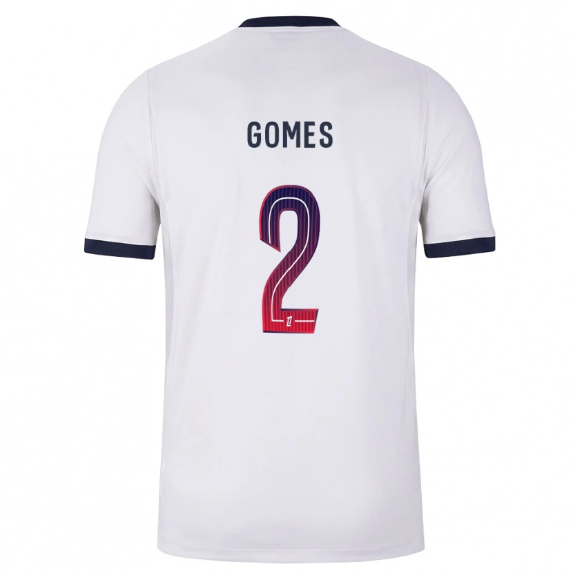 Danxen Hombre Camiseta Nicolas Gomes #2 Blanco Negro Rojo 2ª Equipación 2026/27 La Camisa