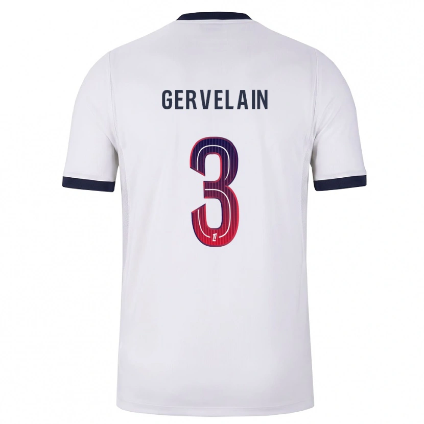 Danxen Hombre Camiseta Jordan Gervelain #3 Blanco Negro Rojo 2ª Equipación 2026/27 La Camisa