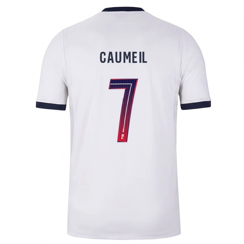 Danxen Hombre Camiseta Paul Caumeil #7 Blanco Negro Rojo 2ª Equipación 2026/27 La Camisa