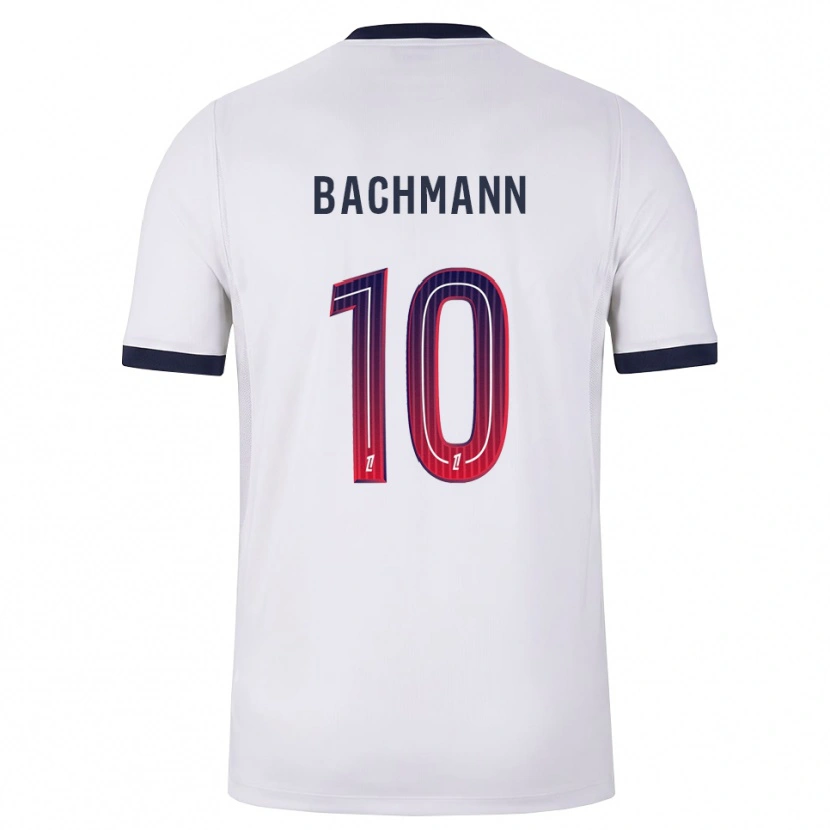 Danxen Hombre Camiseta Ramona Bachmann #10 Blanco Negro Rojo 2ª Equipación 2026/27 La Camisa