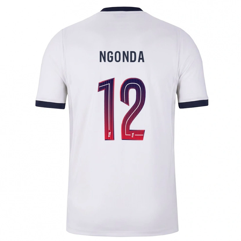 Danxen Hombre Camiseta Merdi Ngonda #12 Blanco Negro Rojo 2ª Equipación 2026/27 La Camisa