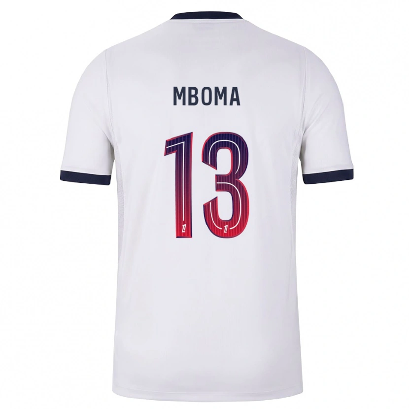 Danxen Hombre Camiseta Harryl Mboma #13 Blanco Negro Rojo 2ª Equipación 2026/27 La Camisa