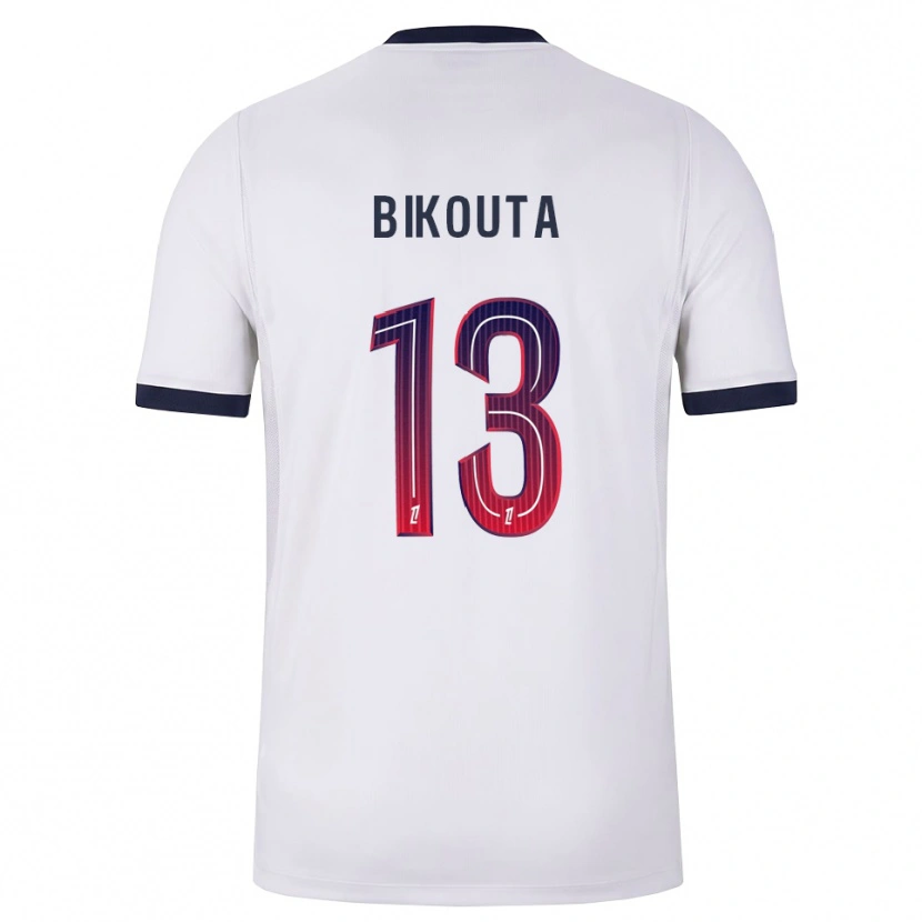 Danxen Hombre Camiseta Dan-Patrice Bikouta #13 Blanco Negro Rojo 2ª Equipación 2026/27 La Camisa