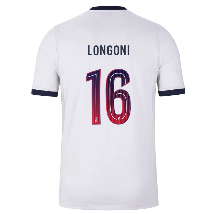 Danxen Hombre Camiseta Alessandro Longoni #16 Blanco Negro Rojo 2ª Equipación 2026/27 La Camisa