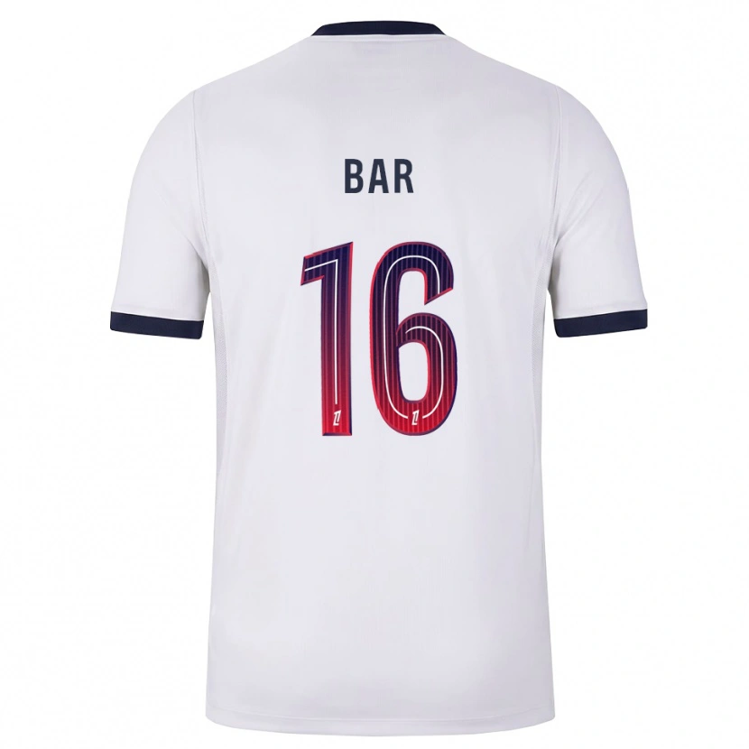 Danxen Hombre Camiseta Arthur Bar #16 Blanco Negro Rojo 2ª Equipación 2026/27 La Camisa