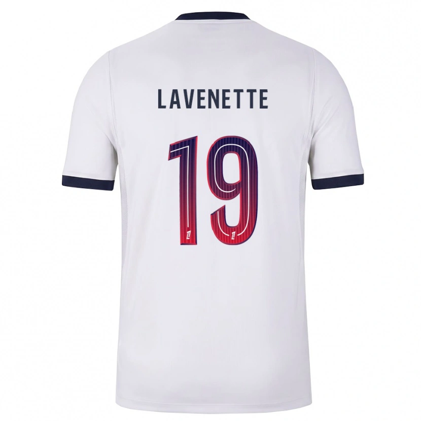 Danxen Hombre Camiseta Mathias Lavenette #19 Blanco Negro Rojo 2ª Equipación 2026/27 La Camisa