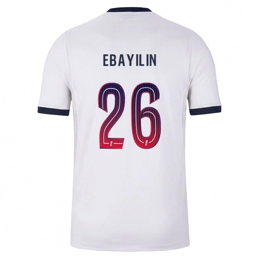 Danxen Hombre Camiseta Anaïs Ebayilin #26 Blanco Negro Rojo 2ª Equipación 2026/27 La Camisa