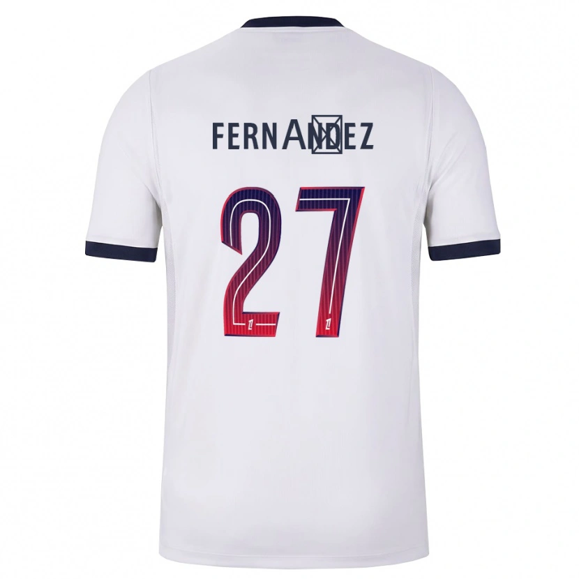 Danxen Hombre Camiseta Dro Fernández #27 Blanco Negro Rojo 2ª Equipación 2026/27 La Camisa
